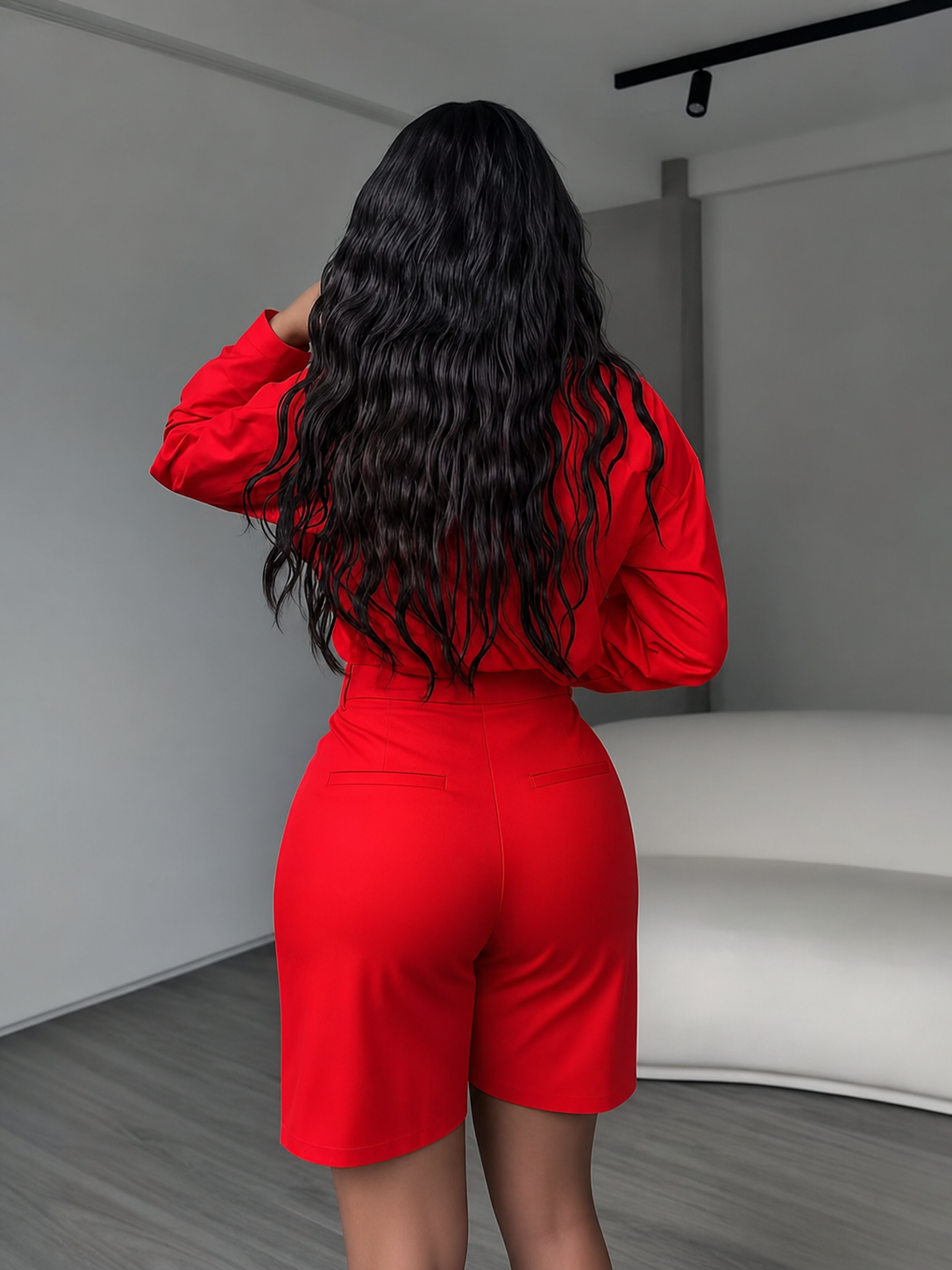 Long Sleeve Shirt & Shorts Set