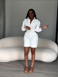 Long Sleeve Shirt & Shorts Set
