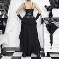 Gothic Hi-Low Ruffle Skirt